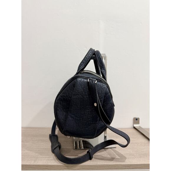 Alexander Wang Black Pebbled Leather Studded Rockie Crossbody - Picture 5 of 12